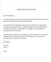 Cover letter as the body of the email, with resume attached? Free 21 Email Cover Letter Examples In Pdf Doc Examples