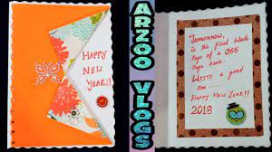Songs and pictures to make learning fun! Diy New Year Greeting Card Making For Kids Cute Simple New Year Cards Arzoo Vlogs Youtube