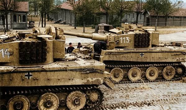 Tigers 113 and 114 from Schwere Panzer Abteilung 501