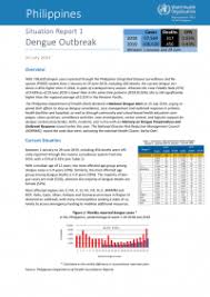 Philippines Situation Report 1 Dengue Outbreak 16 July