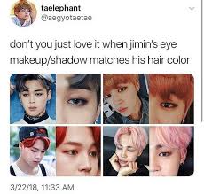 Does That Mean With The New Black Hair Jimin Will Have Either A Bomb Winged Liner Or B A Super Intense Black Smokey Eye Cause Im D Bts Jimin Bts Boys