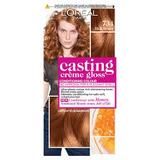 Usually, darker hair colors are relegated to, well, even darker temporary tints in shades of brown and black, since there's not much you can do to lighten hair without bleach. L Oreal Paris Casting Creme Gloss Semi Permanent Hair Dye Rich Honey Brown 734 Sainsbury S