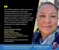 Heritage isn't just history. We are proud to honor Native American Hoosiers  from over 100 tribes who make Indiana a great place to be. Visit  www.in.gov/inaiac to learn more about how we are ...