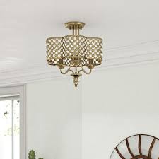Mistana Sueann 3 Light Semi Flush Mount Reviews Wayfair Lighting Ceiling Lights Light