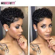Can Be Curled And Straightened Premium Full Cap Wig Hair Remains Rich And Vibrant 100 X25 R Short Natural Curly Hair Short Hair Styles Natural Hair Styles