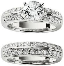 A bridal set ensures your engagement ring and wedding band perfectly match one another bridal sets. Sterling Silver Round Cz 2 Piece Bridal Set 5 In Spring Big Book Pt 1 From Fingerhut On Shop Catalogspree Com My Wedding Rings Silver Rounds Engagement Rings