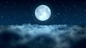 Meetings in einem unordentlichen wohnzimmer? Vollmond Zoom Hintergrund Video Meeting Vorlage Postermywall