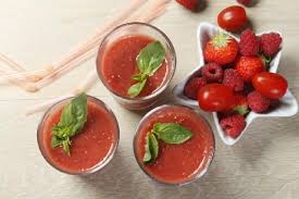 Smoothie Fraise Framboise Tomate Basilic Recette Tomate Basilic Smoothie Fraise Manger Sainement
