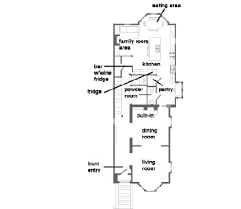 The blueprint for a house like this is pretty fascinating. 19th Century Rowhouse Revival House Floor Plans Architecture Plan Floor Plans