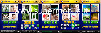 4 immagini 1 parola soluzioni. Soluzioni Giochi Super Mobile