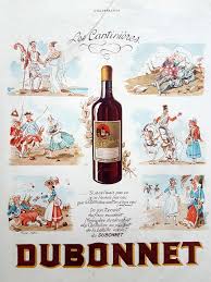 Dubonnet Aperitif Vintage Poster French Drink Tonic Wine Ad Original Vintage Illustration Print 1939 French Vintage Posters Vintage Illustration Aperitif