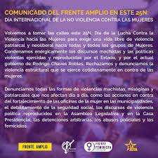 Frente Amplio-Costa Rica on Instagram: "Volvemos a tomar las calles este  25N, Día de la Lucha Contra la Violencia hacia las Mujeres para exigir una  vida libre de violencia patriarcal y neoliberal