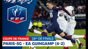 Trapp yuri meunier marquinhos kimpembe á. Coupe De France 16es De Finale Paris Sg Guingamp 4 2 Le Resume Youtube