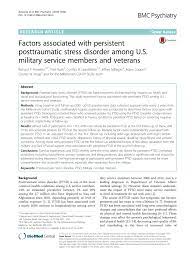 Pdf Factors Associated With Persistent Posttraumatic Stress Disorder Among U S Military Service Members And Veterans