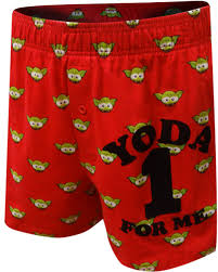 Star Wars Yoda One For Me Love Boxer Short Size Small