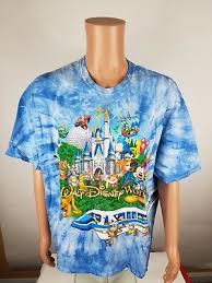 Tie dye disney world shirt. Walt Disney World Tie Dye T Shirt Tee Size 2xl Disneyland Blue Unisex 7 96 Picclick