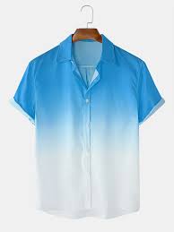 5 out of 5 stars with 6 ratings. Mens Blue And White Faded Designer Fold Down Collar Polyester Shirt