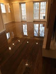 Minwax dark walnut for a modern living room with a sectional and vanderbilt by modern craft construction, llc. Jack Daniels Distillery Reclaimed Pine Stained Minwax Dark Walnut Hardwoodfloors