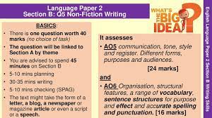 Give and respond to information select, organise… English Language Paper 2 Question 5 Viewpoint Writing Ppt Download