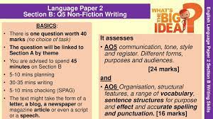 Paper 1 question 2 find the match. English Language Paper 2 Question 5 Viewpoint Writing Ppt Download