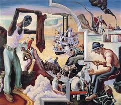 Deep South From America Today Thomas Hart Benton 1930 Thomas Hart Benton Art Expressionist Painting