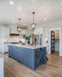 The kitchen below features an octagonal recessed ceiling that makes a statement with its geo form. Shiplap Kitchen Cabinets Ideas 2021 Hackrea