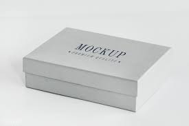 Download Premium Psd Of Classic Gray Gift Box Mockup 525563 Box Mockup Mockup Free Mockup