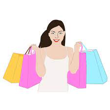 Download Happy Shopping Woman Free Svg