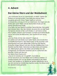Wird jesus in die krippe gelegt und alle sind beisammen: Der Kleine Stern Und Der Waldadvent 4 Advent Winterzeit