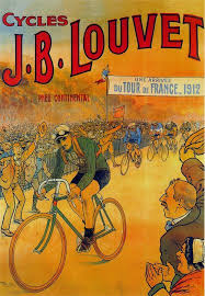 Vintage Bicycle Poster Tour De France 1912 Cykelkonst Illustration