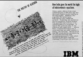 The greeks settled in asia minor, possibly their original home, in the area of modern greece, and in southern italy, sicily. Suresh Chavhanke Sudarshan News On Twitter Ibm Advt 47yrs Ago 1973 When The Whole World Was Misled Into Believing That Algebra Came From Arab Civilization Al Jabr This Was How Ibm Came Up With Such