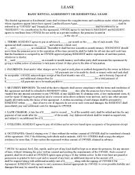That this lease/agreement is granted for a period of eleven (11) months starting from _____ (date of rent commencing from) and this contract can be extended further with the mutual consent of both. Download Free Basic Rental Agreement Or Residential Lease Printable Lease Agreement