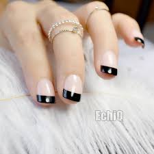 Great savings & free delivery / collection on many items. Short Acrylic Nails Black Tips So Cute Short Acrylic Nails Ideas You Will Love Them