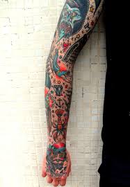This type of sleeve is called a 'patchwork' sleeve. Traditional Forearm Tattoos Arm Tattoo Sites