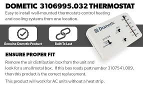 Even the most seasoned people who enjoy diy may come across problems with wiring a thermostat. Amazon Com Dometic 3106995 032 Rv Analog Thermostat Cool Only Furnace White Automotive