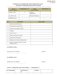 Sekiranya kosong, klik kanan (right click). Contoh Borang Tempahan Bilik Mesy