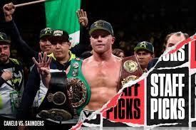 Canelo alvarez added another title belt in the super middleweight division, handing billy joe saunders his first loss when the english boxer didn't come out for the ninth round saturday night. Vtxxy3pcqpquem