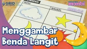 Bulan dan matahari pasangan beroposisi melinweb com. Menggambar Dan Mewarnai Benda Langit Awan Bintang Bulan Dan Matahari Bersama Mombi Youtube
