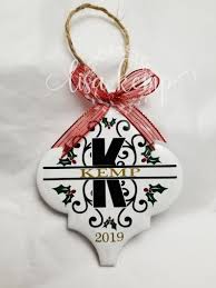 Christmas Holly And Berries Name Ceramic Lantern Tile Ornament Vinyl Christmas Ornaments Christmas Ornament Crafts Unique Christmas Ornaments