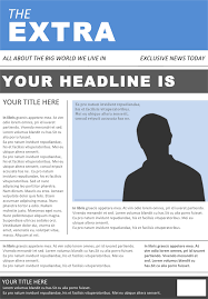 Fashion and style are elements that often celebrate the yester years. Free Newspaper Template Docx 45kb 2 Page S