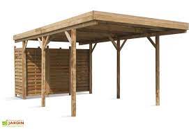 Carport Bois Etna Uno Autoclave Cl 3 Abri 5 84x3x2 44 Carport Carport Designs Free Standing Carport