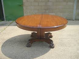 Large Antique Round Extending Table Large Georgian Manner 5ft Round Pedestal Dining Table Extending To Tables Anciennes Table A Manger Extensible Table Noire