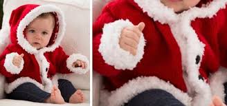 Free pattern to knit a santa. Knitted Santa Baby Sweater Free Knitting Pattern