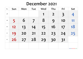 2021 December Free Printable Calendar Free Premium In 2020 Printable Calendar Calendar Printables Printable Calendar Template