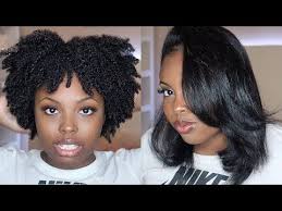 Curly To Straight Hair Routine On Type 4 Hair Silk Press No Heat Damage Youtube In 2020 Curly To Straight Hair Straight Hairstyles Silk Press Natural Hair