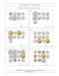 Counting U S Coins Including Half And One Dollar Coins A Money Worksheet Counting Coins Money Worksheets Money Activities