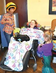 Kids trick-or-treat at Columbine