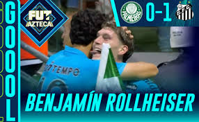 ¡Gol de Benjamín Rollheiser! Santos sorprende a Palmeiras