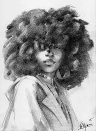 Art Woman Art Pencil Drawing Black And White Pictures Pin By Treva Mccoy On Blak White Art Black Girl Art Afro Art Drawings Of Black Girls