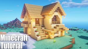 The beautiful thing about two of the most popular building styles in minecraft are modern architecture and contemporary for creative mode players, a block is just a few mouse clicks away, but as a survival player, it might take. Minecraft Tutorial How To Make A Wooden Survival House Youtube Minecraft House Plans Minecraft House Tutorials Minecraft Cottage